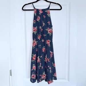 Blue Rain Navy Floral Flowy Mini Dress size Women’s small